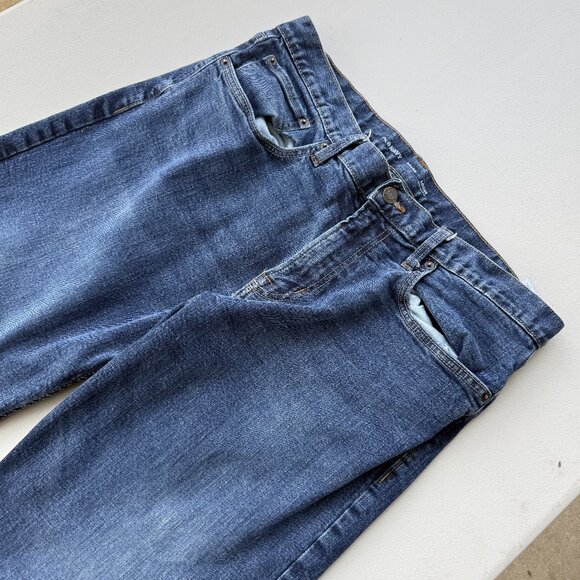 Old Navy Loose Straight Dark Wash Jeans (36×30) - Picture 3 of 5